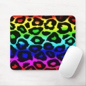 regenboog_leopard_drukveranderd muismat (Met muis)
