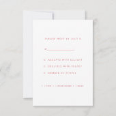 Regenboog lesbische bruiloft RSVP Kaart (Achterkant)