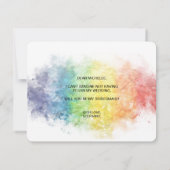 regenboog lesbische homo lgbt kaart (Achterkant)