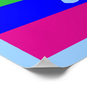 Regenboog Letter Z Poster (Hoek)