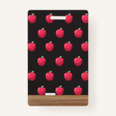 Regenboog Letters Chalkboard Verticale Hall Pass Badge (Achterkant)