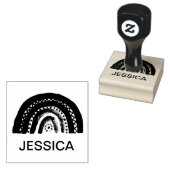 Regenboog Leuke Kinder Moderne Waterverf Rubberstempel (Gestempeld)