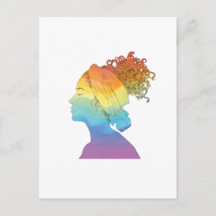 Regenboog Leven, Vrouw, Vrijheid Postkaart
