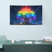 Regenboog Levensboom Banner (Beurs)