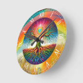 Regenboog Levensboom Ronde Klok (Hoek)