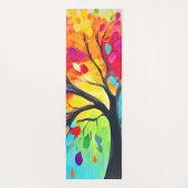 Regenboog Levensboom Schilderij Yogamat (Achterkant)