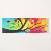 Regenboog Levensboom Schilderij Yogamat (Voorkant (horizontaal))