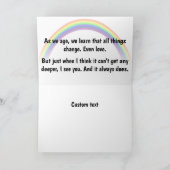 Regenboog LGBT Aangepaste kaart (Binnen)