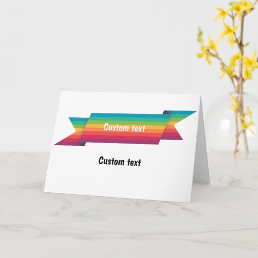 Regenboog LGBT Aangepaste kaart (Gele Bloem)