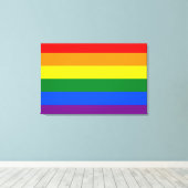 Regenboog (LGBT) Canvas Afdruk (Insitu (Houten vloer))