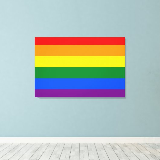 Regenboog (LGBT) Canvas Afdruk (Insitu (Houten vloer))