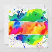 Regenboog LGBT Gay Lesbisch Waterverf Save the Dat Save The Date (Achterkant)