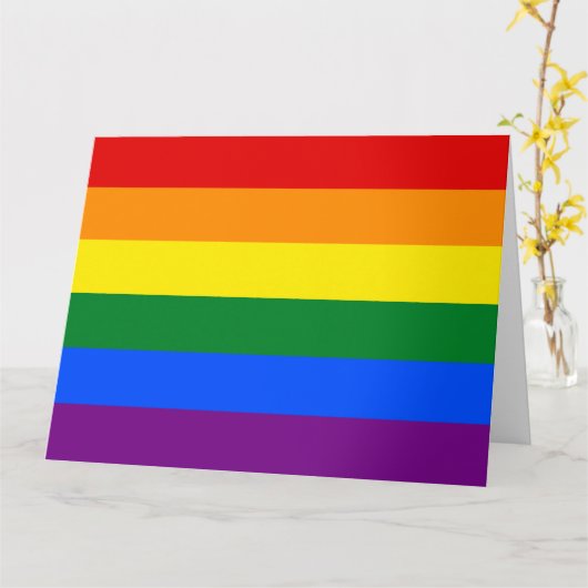 Regenboog (LGBT) Kaart (Gele Bloem)