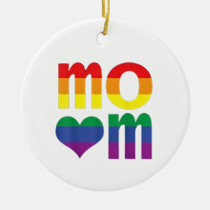 Regenboog LGBT Pride Maand Moederdag LGBT Keramisch Ornament