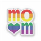 Regenboog LGBT Pride Maand Moederdag LGBT Sticker (Voorkant)