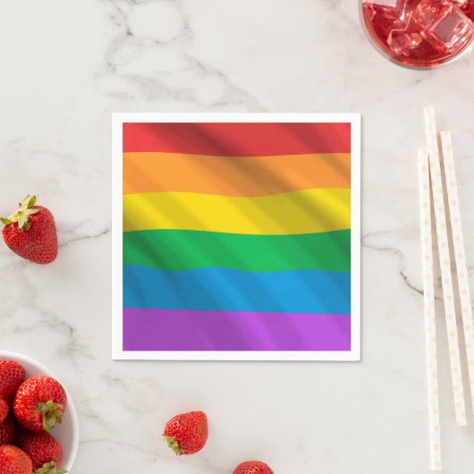 Regenboog LGBT Pride Vlag Servetten – LGBTQ+ Feest (Insitu)