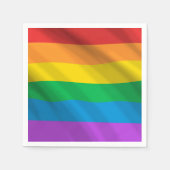 Regenboog LGBT Pride Vlag Servetten – LGBTQ+ Feest (Voorkant)