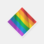 Regenboog LGBT Pride Vlag Servetten – LGBTQ+ Feest (Hoek)
