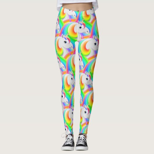 Regenboog LGBT Prinses Eenhoorn Leggings (Voorkant)