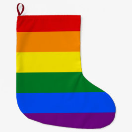 Regenboog (LGBT) vlag Grote Kerstsok