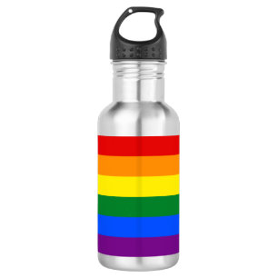 Regenboog (LGBT) vlag Waterfles
