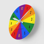 Regenboog LGBTQ Amerikaanse Pride Diversiteit Vlag Ronde Klok (Hoek)