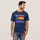 Regenboog LGBTQ Amerikaanse Pride Diversiteit Vlag T-shirt (Voorkant volledig)