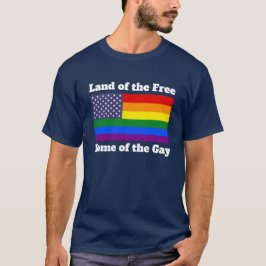 Regenboog LGBTQ Amerikaanse Pride Diversiteit Vlag T-shirt
