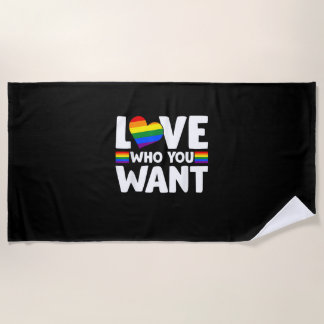 Regenboog LGBTQ Liefde Wie Je Wil Gay Pride LGBT T Strandlaken