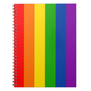 Regenboog LGBTQ+ Pride Vlag, Gay Pride Kleuren Notitieboek
