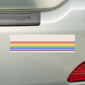 Regenboog LGBTQ-vlag Bumpersticker (Op auto)