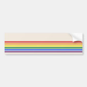 Regenboog LGBTQ-vlag Bumpersticker (Voorkant)