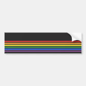Regenboog LGBTQ-vlag Bumpersticker (Voorkant)