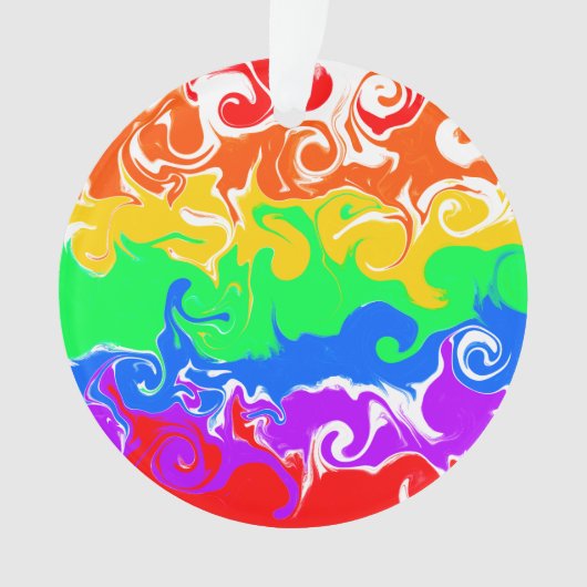 Regenboog LGBTQIA+ Kerstmis Ornament (voorkant)