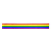 Regenboog LGBTQIA+ Pride Vlag Satijnen Lint (Voorkant)
