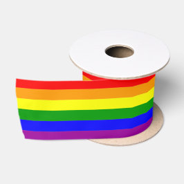 Regenboog LGBTQIA+ Pride Vlag Satijnen Lint