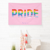 Regenboog LGBTQIA-vlag, Roze Pride-feest Spandoek (Insitu)