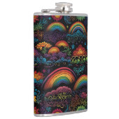 Regenboog LGBYQ Ontwerp Heupfles (Rechts)