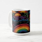 Regenboog LGBYQ Ontwerp Koffiemok (Voorkant links)