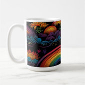 Regenboog LGBYQ Ontwerp Koffiemok (Links)