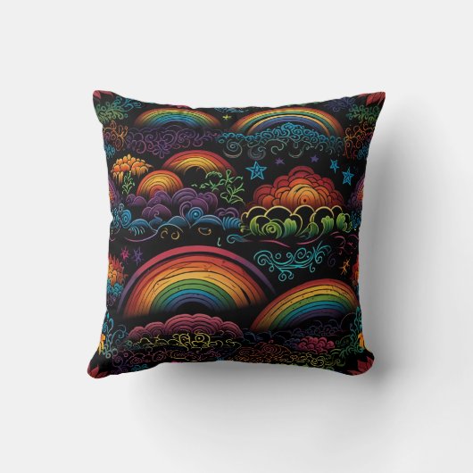 Regenboog LGBYQ Ontwerp Kussen (Achterkant)