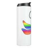 Regenboog libel insectenkunst thermosbeker (Gedraaid links)