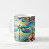 Regenboog Libel Koffiemok (Voorkant links)