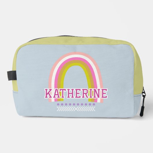 Regenboog Lichtblauw Toilettasje (Voorkant)