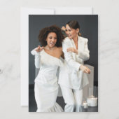 Regenboog & Lichtjes Feest na Elopement Viering Aankondiging (Achterkant)