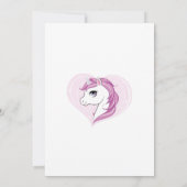 Regenboog Lief Eenhoorn Kinderen 1e Verjaardagsuit Kaart (Achterkant)