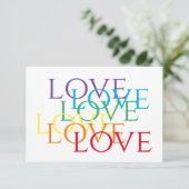 REGENBOOG LIEFDE 3.5x5.5 Platte Kaart (Staand voorkant)
