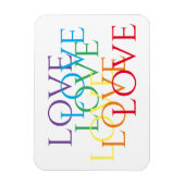 REGENBOOG LIEFDE 3x4 Flexibele Magneet (Verticaal)
