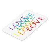 REGENBOOG LIEFDE 3x4 Flexibele Magneet (Linkerzijde)