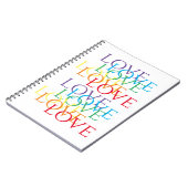 REGENBOOG LIEFDE 6.5x8.75 Spiraal Notitieboek (Linkerzijde)